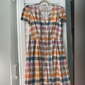 Gal Meets Glam Elegant Plaid Dress